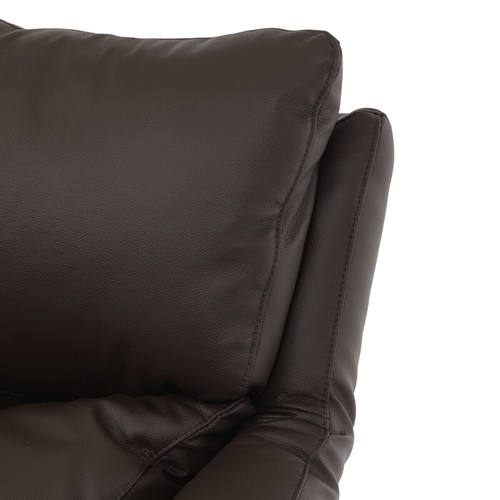 Relaxační křeslo, elektrické zabudované ovládání, hnědá, kůže, TV-B3980 BR3