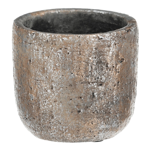 Obal betonový - kulatý, vysoký, vel. S, měděno-zlatý