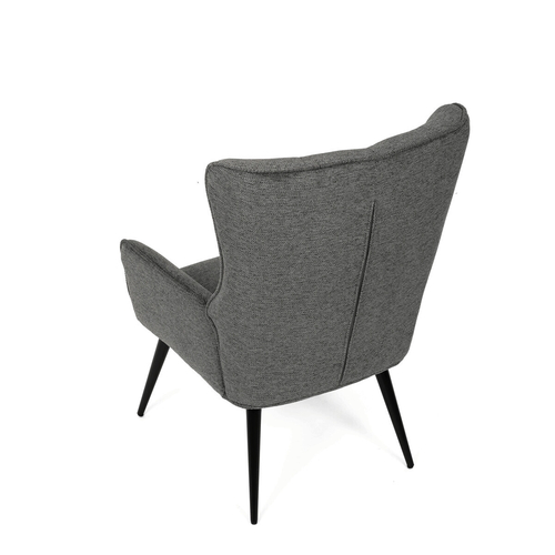 Křeslo ušák, šedá, látka, AK-315 GREY2