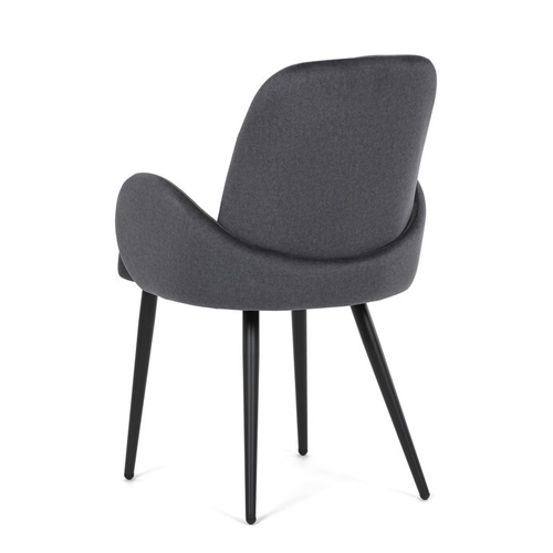 Jídelní židle, šedá, sametová látka, DCL-X7129 GREY2