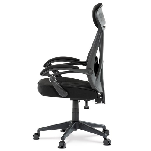 Kancelářská židle, houpací mechanismus, černá síťovina, KA-Y309 BK