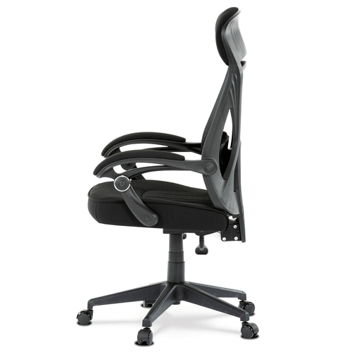 Kancelářská židle, houpací mechanismus, černá síťovina, KA-Y309 BK
