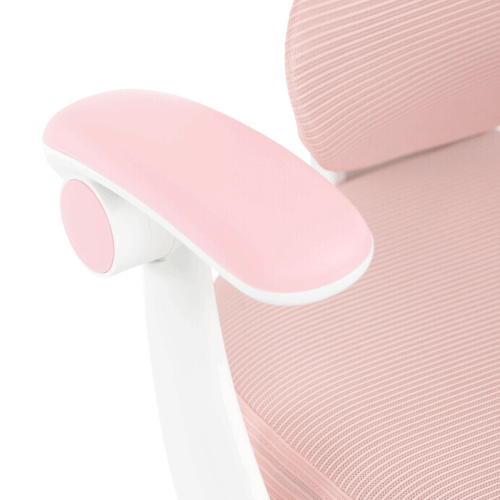 Dětská židle, výškově nastavitelná, růžová síťovina, KA-W8008 PINK