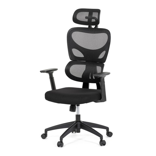 Kancelářská židle, houpací mechanismus, černá, KA-K2080 BK