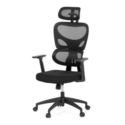 Kancelářská židle, houpací mechanismus, černá, KA-K2080 BK