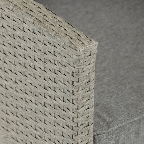 Zahradní sestava 140x70x60cm, polyratan, šedá, AZS-A1719 GREY