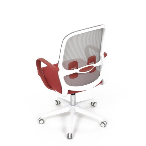 Kancelářská židle, houpací mechanismus, červená látka, KA-S425 RED