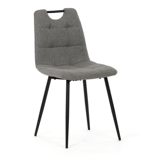 Jídelní židle, šedá, látka, DCL-V2017 GREY2