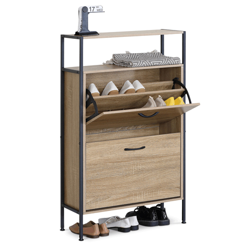 Botník, mdf, hnědá, ABO-G1007 OAK
