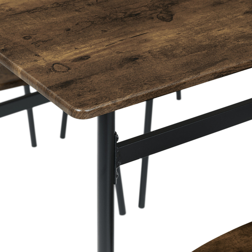 Jídelní set s 4 židlemi, 110x70x76cm, mdf, old wood, AUT-O2155 OLW