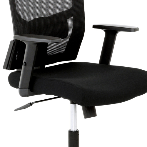 Kancelářská židle, houpací mechanismus, černá síťovina, KA-B1013 BK
