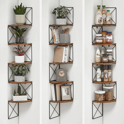 Polička, mdf, hnědá, ABP-E1051 OLW