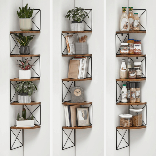 Polička, mdf, hnědá, ABP-E1051 OLW