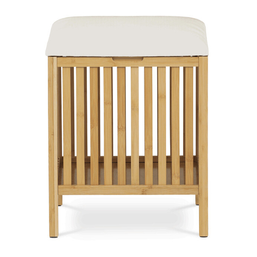 Taburet s úložným prostorem, bambus, přírodní, DR-B066 NAT