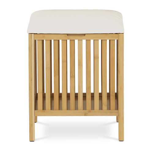 Taburet s úložným prostorem, bambus, přírodní, DR-B066 NAT