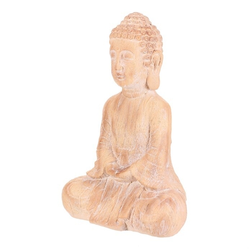 Buddha - zahradní figurka, magnesium, imitace dřeva