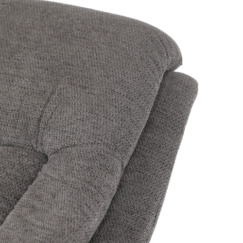 Polohovací křeslo, elektrické zabudované ovládání, šedá, látka, TV-Q8575 GREY2
