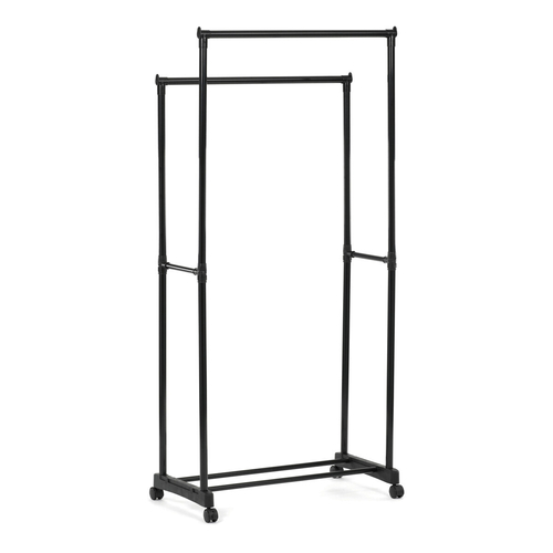 Stojan na šaty, kov, černá, GD-164 BK