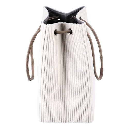 Koš prádelní - manšestr, stahovací, krémový