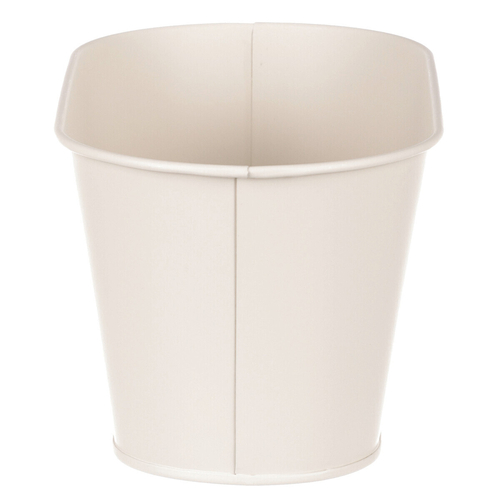 Truhlík kovový - motiv ptáčka, barva krémová