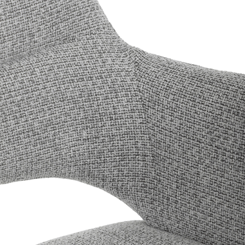 Jídelní židle otočná 360°, šedá, látka, DCH-D1320 GREY2