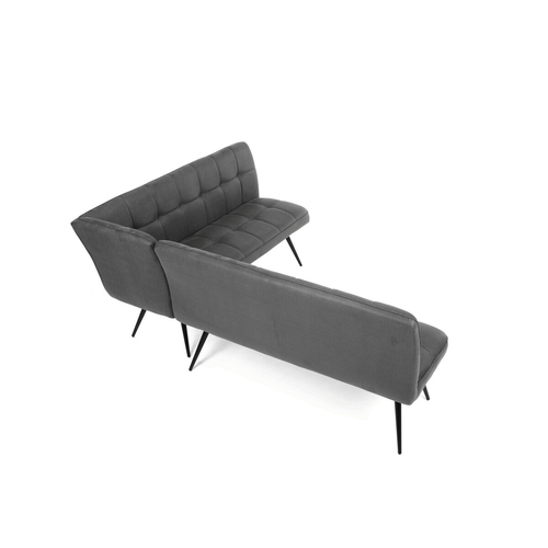 Jídelní lavice, šedá, látka vintage, DCL-D1950 GREY3