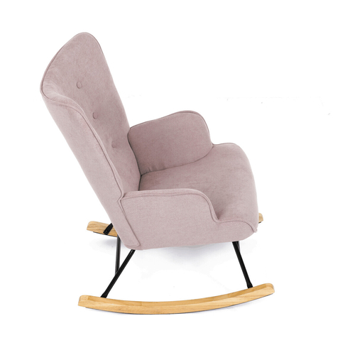Houpací křeslo, růžová, látka, AK-371 PINK2