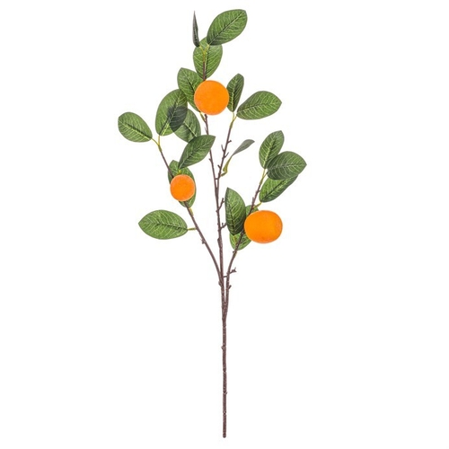 Pomeranč - umělá větev, oranžové plody