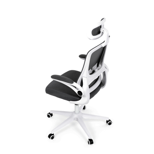Kancelářská židle, houpací mechanismus, šedá síťovina, KA-Q843 GREY