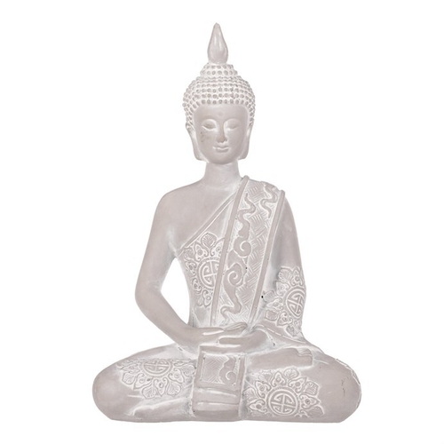 Buddha - betonová dekorace, barva šedá