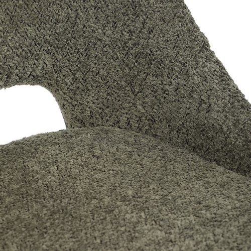 Jídelní židle, zelená, látka bouclé, DCL-W1174 GRN2