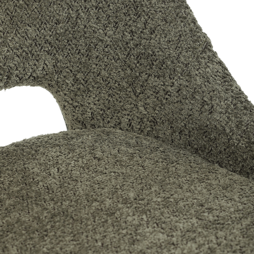 Jídelní židle, zelená, látka bouclé, DCL-W1174 GRN2