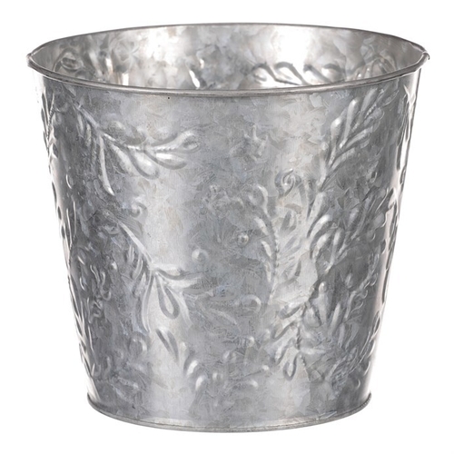 Obal kovový - vzor jmelí, barva stříbrná