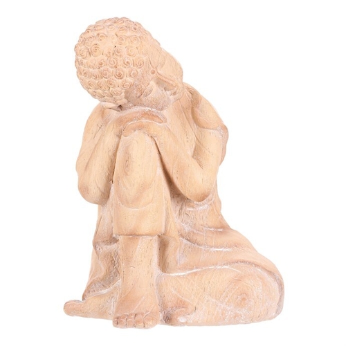 Buddha - zahradní figurka, magnesium, imitace dřeva