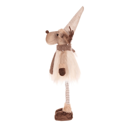 Sob - látková figurka, stojící, béžovo-hnědá