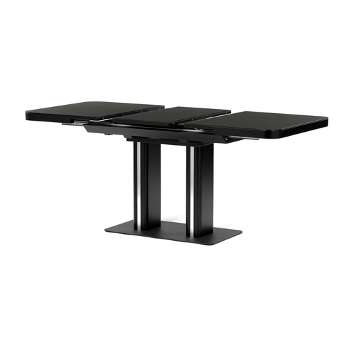 Jídelní stůl rozkládací 120-160x80 cm, mdf, černá, HT-D1926 BK