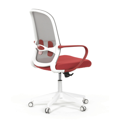 Kancelářská židle, houpací mechanismus, červená látka, KA-S425 RED