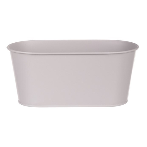 Truhlík kovový - motiv ptáčka, barva šedá