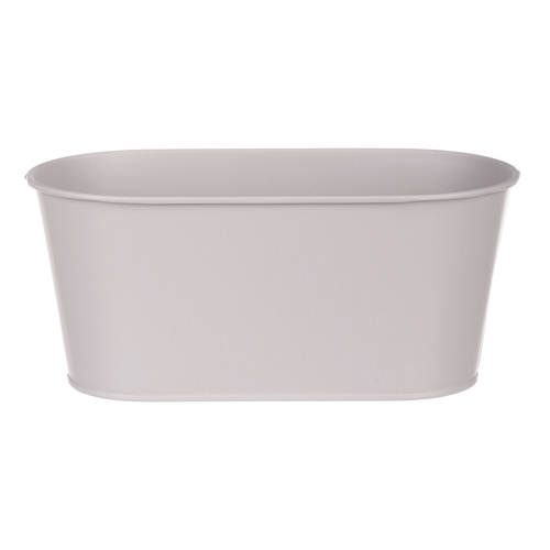 Truhlík kovový - motiv ptáčka, barva šedá