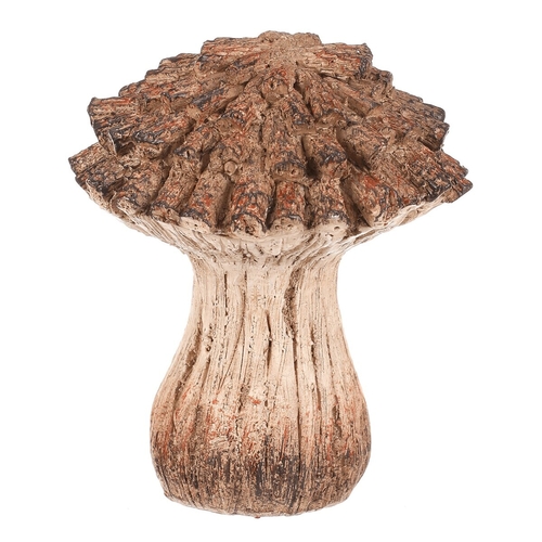 Houba z polyresinu - zahradní dekorace, vel. S, béžovo-hnědá