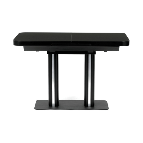 Jídelní stůl rozkládací 120-160x80 cm, mdf, černá, HT-D1926 BK