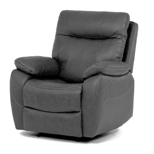 Polohovací křeslo, elektrické zabudované ovládání, šedá, látka vintage, TV-4094 GREY3