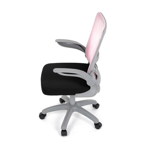 Dětská židle, výškově nastavitelná, růžová síťovina, KA-K2008 PINK