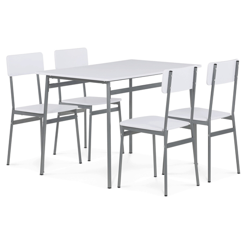 Jídelní set s 4 židlemi, 110x70x76cm, mdf AUT-O2156 WT