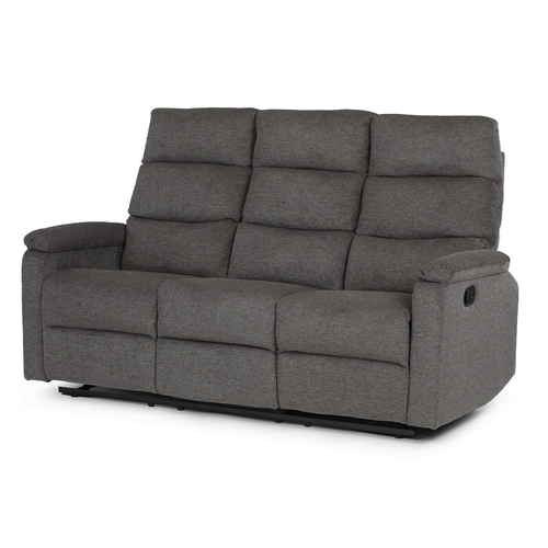 Sedací souprava, polohovací, šedá, látka, ASD-C5980 GREY2