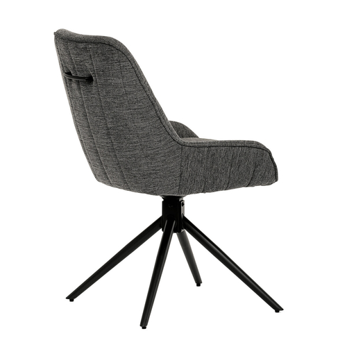 Jídelní židle, šedá, látka, HC-535 GREY2