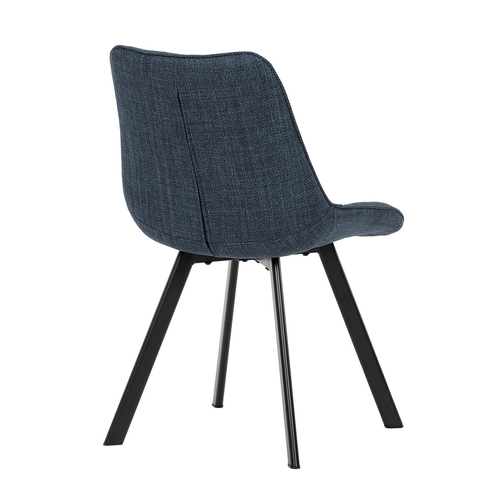 Jídelní židle, modrá, látka, HC-465 BLUE2
