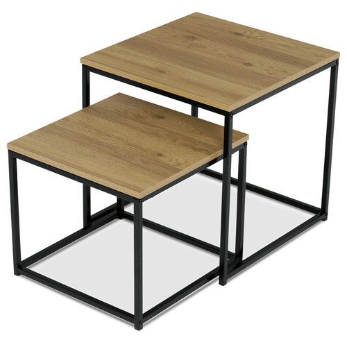 Odkládací stolek 50x50cm, mdf, divoký dub, AF-076 OAK