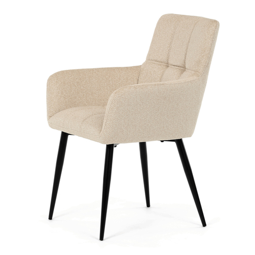 Jídelní židle, béžová, látka, DCH-P3146 CRM2
