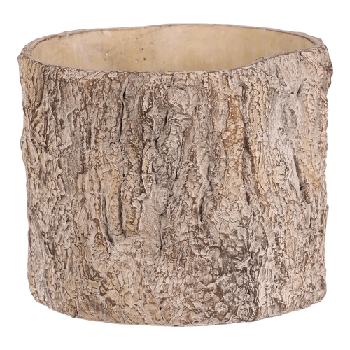 Obal betonový - imitace dřevěné kůry, vel. L, hnědý
